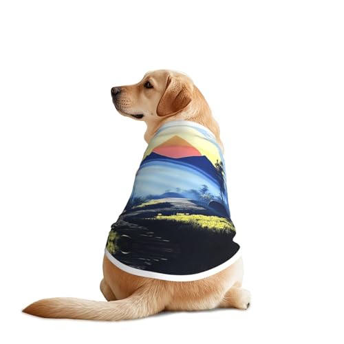 Waldlandschaft, Hundebekleidung, atmungsaktiv, kühlend für große Hunde, Sonnenschutz, Komfort, für Golden Retriever, Husky, Alaska, Outdoor-Aktivitäten, Größe 5XL von YVNKHKU
