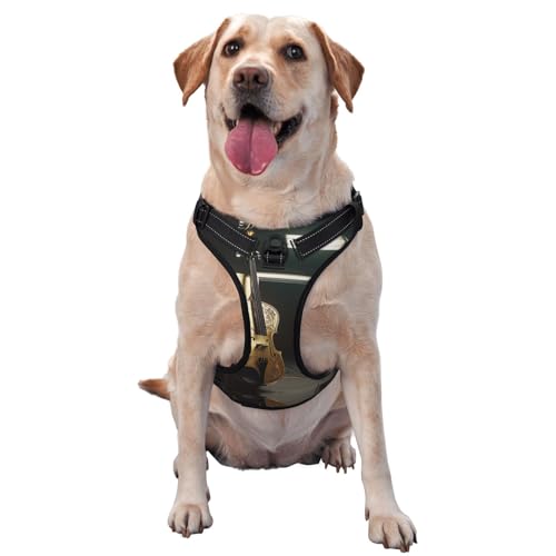 Wunderschönes Cello Premium-Hundegeschirr für kleine, mittelgroße und große Hunde, langlebig, kein Ziehen, mit reflektierenden Riemen und Schnellverschluss-Schnallen, Größe L Wunderschönes Cello Premium-Hundegeschirr für kleine, mittelgroße und große Hunde, langlebig, kein Ziehen, mit reflektierenden Riemen und Schnellverschluss-Schnallen, Größe L von YVNKHKU