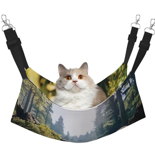 YVNKHKU Eine Lively Little Dog Wende-Katzen-Hängematte zum Aufhängen, weich, atmungsaktiv, Haustierkäfig, verstellbares Bett für Kätzchen, Welpen oder kleine und große YVNKHKU Eine Lively Little Dog Wende-Katzen-Hängematte zum Aufhängen, weich, atmungsaktiv, Haustierkäfig, verstellbares Bett für Kätzchen, Welpen oder kleine und große von YVNKHKU