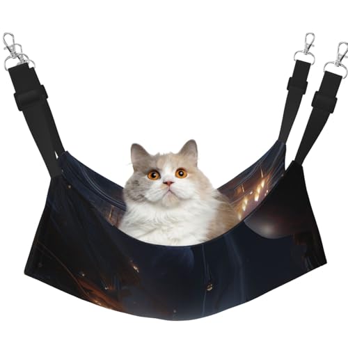 YVNKHKU Eternal Ball wendbare Katzenhängematte zum Aufhängen, weich, atmungsaktiv, Haustierkäfig, verstellbares Bett für Kätzchen, Welpen oder kleine und große von YVNKHKU