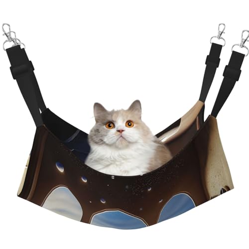 YVNKHKU Fantasy Art Reversible Katzenhängematte zum Aufhängen, weich, atmungsaktiv, Haustierkäfig, verstellbares Bett für Kätzchen, Welpen oder kleine und mittelgroße YVNKHKU Fantasy Art Reversible Katzenhängematte zum Aufhängen, weich, atmungsaktiv, Haustierkäfig, verstellbares Bett für Kätzchen, Welpen oder kleine und mittelgroße von YVNKHKU