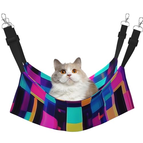 YVNKHKU Neon Volume Lamp Reversible Cat Hammock Hanging Soft Breathable Pet Cage Adjustable Bed for Kitten Puppy or Small Large YVNKHKU Neon Volume Lamp Reversible Cat Hammock Hanging Soft Breathable Pet Cage Adjustable Bed for Kitten Puppy or Small Large von YVNKHKU