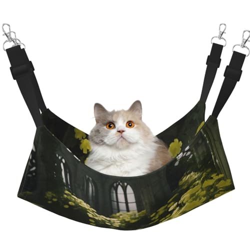 YVNKHKU The Flowers in The Castle Wende-Katzen-Hängematte zum Aufhängen, weich, atmungsaktiv, Haustierkäfig, verstellbares Bett für Kätzchen, Welpen oder kleine und mittelgroße YVNKHKU The Flowers in The Castle Wende-Katzen-Hängematte zum Aufhängen, weich, atmungsaktiv, Haustierkäfig, verstellbares Bett für Kätzchen, Welpen oder kleine und mittelgroße von YVNKHKU