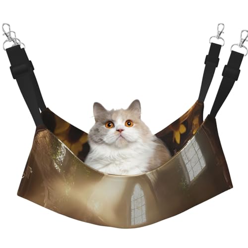 YVNKHKU The Hamster on a Date Reversible Cat Hammock Hanging Soft Breathable Pet Cage Adjustable Bed for Kitten Puppy or Small Large YVNKHKU The Hamster on a Date Reversible Cat Hammock Hanging Soft Breathable Pet Cage Adjustable Bed for Kitten Puppy or Small Large von YVNKHKU