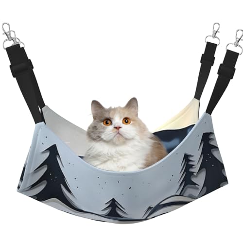 YVNKHKU Umwandelbarer Weihnachtsbaum, wendbar, für Katzen, Hängematte, weich, atmungsaktiv, Haustierkäfig, verstellbares Bett für Kätzchen, Welpen oder kleine und mittelgroße von YVNKHKU
