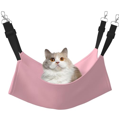 YVNKHKU Wendbare Katzenhängematte zum Aufhängen, weich, atmungsaktiv, verstellbares Bett für Kätzchen, Welpen oder kleine und mittelgroße Katzen von YVNKHKU