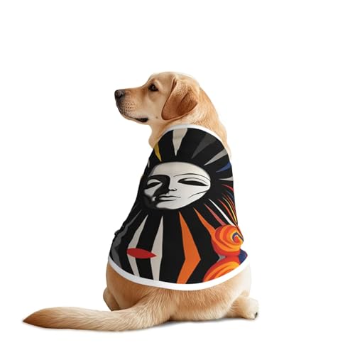 Zirkushintergrund, Retro-Futurismus, Hundebekleidung, atmungsaktiv, kühlend für große Hunde, Sonnenschutz, Komfort, für Golden Retriever, Husky, Alaska, Outdoor-Aktivitäten, Größe 4XL Zirkushintergrund, Retro-Futurismus, Hundebekleidung, atmungsaktiv, kühlend für große Hunde, Sonnenschutz, Komfort, für Golden Retriever, Husky, Alaska, Outdoor-Aktivitäten, Größe 4XL von YVNKHKU