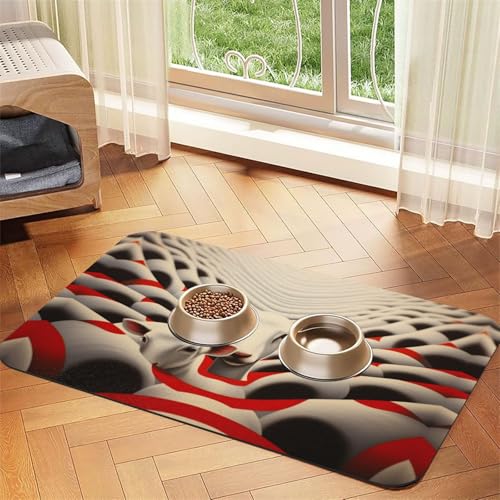 a Schaf-Futtermatte für Hunde und Katzen, saugfähig, Leder, Tischdecke für Wassernapf, wasserdicht, keine Flecken, schnell trocknend, rutschfest, 45 x 30 cm a Schaf-Futtermatte für Hunde und Katzen, saugfähig, Leder, Tischdecke für Wassernapf, wasserdicht, keine Flecken, schnell trocknend, rutschfest, 45 x 30 cm von YVNKHKU