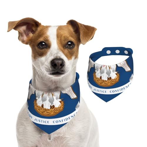 qtyvgtic Haustier-Schal, Hundehalstuch, für Frühling und Sommer, weiche Baumwolle, verstellbares Zubehör für kleine, mittelgroße und große Mädchen, Jungen, Welpen, klein von YVNKHKU