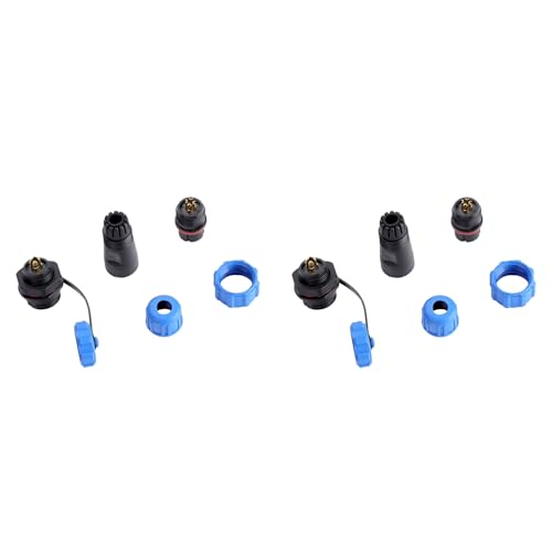 2PCS IP68 SP13 2Pin/3Pin/4Pin/5Pin/6Pin/7Pin/9Pin Wasserdichte Kunststoff Steckdose Stecker von YWBL-WH