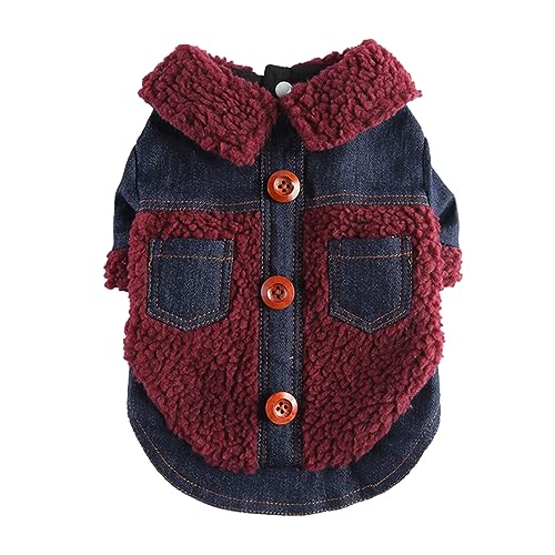 YWBleked Haustier Hund Katze Pullover Winter Baumwolle Gepolsterte Hundekleidung Brust Zurück Reißverschluss Jacke Haustier Kleidung Brust Zurück Traktion Set Hundemantel Greyhound (K, XXL) von YWBleked