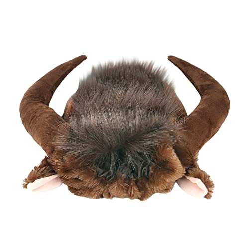 YWBleked Haustier Kleidung Katze Hüte für Haustiere, Kopfbedeckung, Perücken, lustige Hunde, Katzen, Hörner, Kopfanzüge, niedlich Hundemantel Dackel Winter (A, One Size) von YWBleked