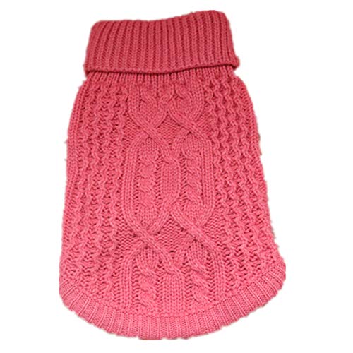 YWBleked Haustier Winter Warmer Mantel mit Geschirr Kleiner Hundemode-weicher Pullover für Hundewelpen Hundepullover Kariert (XS) von YWBleked