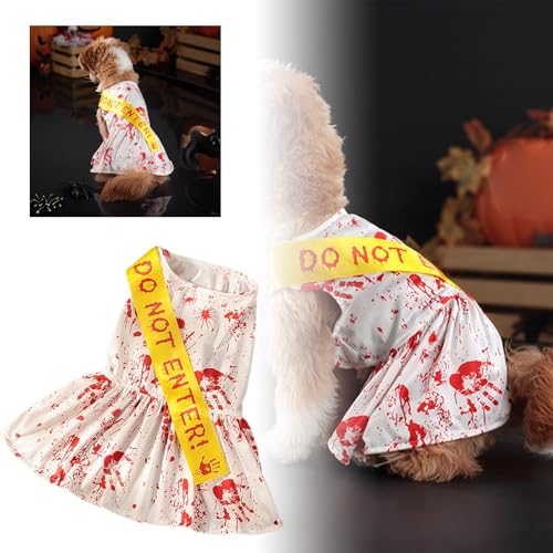 YWBleked Haustierbekleidung Haustierkostüme Halloween-Party Hund Halloween Robbenrock Set Robben Halloween Hundekostüm Set Halloween-Partykostüme Regenmäntel Hund (A, M) von YWBleked