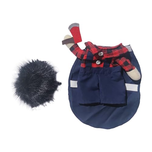 YWBleked Hunde Niedlich Ärmellos Kleidung Haustier-Parodie-Änderungsoutfit, passende lustige Outfit-Haustierkleidung Lustige Hundemantel (D, M) von YWBleked