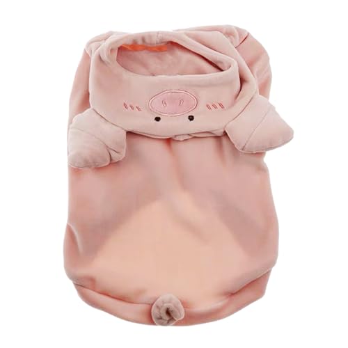 YWBleked Hunde Shirt Baumwolle Warmes Fleece-Haustierkostüm, Weihnachts-Hundekostüm, Haustier-Hundekleidung, kleine mittelgroße Hunde- Katzenkleidung, Schweinemodellierung, Hundemantel Totenkopf (L) von YWBleked