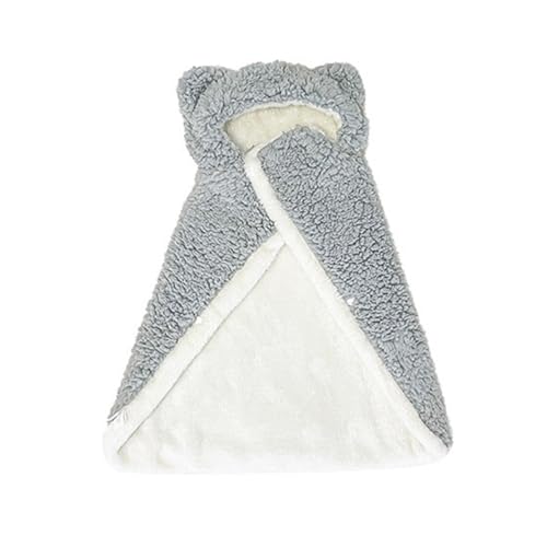 YWBleked Hunde Shirt Personalisiert Haustier-Schal-Decke, Hunde-Schal-Decke, Haustier-Robe, Decke, Haustier-Kleidung, warme Schlafdecke Haustierkleidung Für Mädchen Mit Großen Hunden (Grey, S) von YWBleked