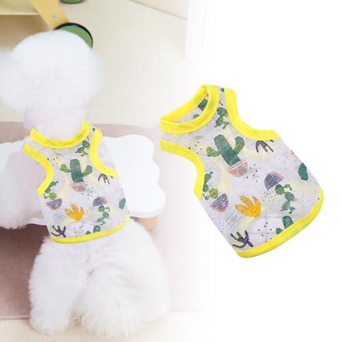 YWBleked Hunde Sommer Basic T-Shirt Machen Sie jeden Tag zu Einer Modenschau: Verwöhnen Sie Ihr Haustier mit unserer trendigen bequemen Haustierkleidung Hundemantel Mit Integriertem Geschirr (D, S) von YWBleked