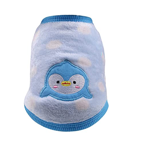 Hundepullover Kleine Hunde Milch, Hund, Haustier, Teddy, Katze, Hund, Cartoon, Katze, Teetasse, kleine Kleidung, warme Flanellversorgung, Weste, Haustierkleidung Hunderegenmantel Mit Bein (C, XS) von YWBleked
