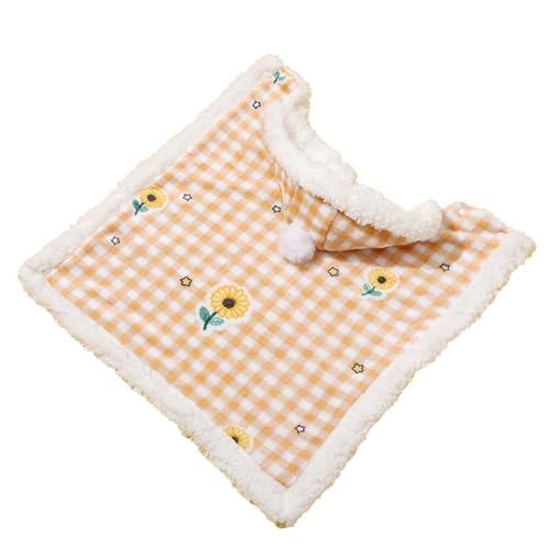 Hundeshirt für kleine Hunde Katzen Eckdecke für Haustiere, süße Hundeecke, dicke warme Winterkleidung, Umhang und Mütze, kleiner Hund und Wintermantel, Wollpyjama, Decke Hundemantel Für (A, One Size) Hundeshirt für kleine Hunde Katzen Eckdecke für Haustiere, süße Hundeecke, dicke warme Winterkleidung, Umhang und Mütze, kleiner Hund und Wintermantel, Wollpyjama, Decke Hundemantel Für (A, One Size) von YWBleked