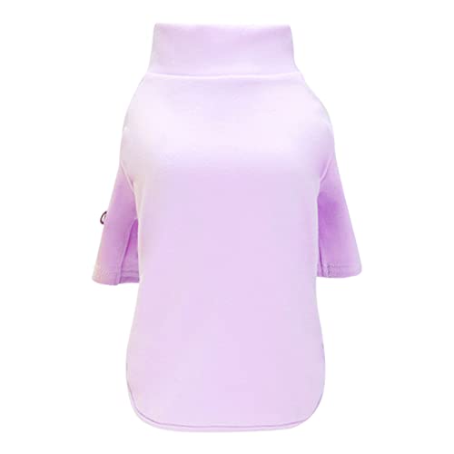 YWBleked Weihnachten Haustier Kleidung Pet Shirt Bequeme Mode Atmungsaktiver Tierdruck Hund Katze Dünne Herbstkleidung Hundemantel Winter Für Geschirr (Purple, L) von YWBleked