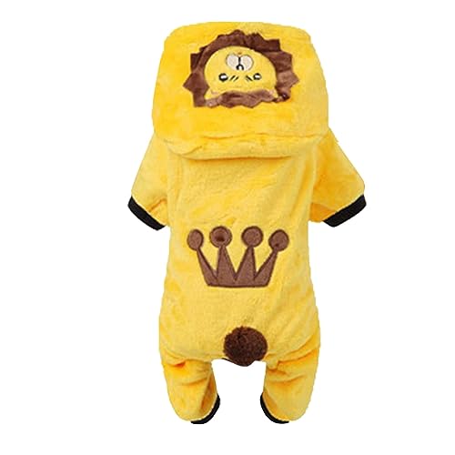 YWBleked Weihnachten Hund Kleidung kleine Katze Welpenkleidung Kühe Hundekleidung Rinderkleidung Rollenspielkleidung Heimtierbedarf Winterpyjamas Overalls Hundewolljacken Jack Hundemantel (C, M) von YWBleked