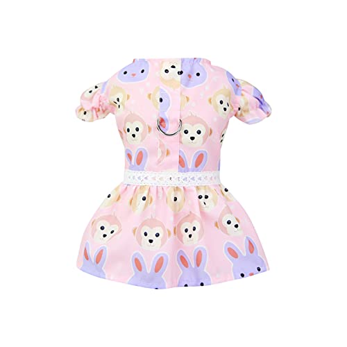 YWBleked Weihnachtskostüm für Katzen Frühlings- Sommer-Welpen-Kleidung AFFE Kaninchen Blumenblütenrock Haustier Kleiderständer Klein (L2) von YWBleked