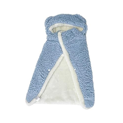 YWBleked Hunde Shirt Lustig Haustier-Schal-Decke, Hunde-Schal-Decke, Haustier-Robe, Decke, Haustier-Kleidung, warme Schlafdecke Schneller Hundemantel (Blue, S) von YWBleked