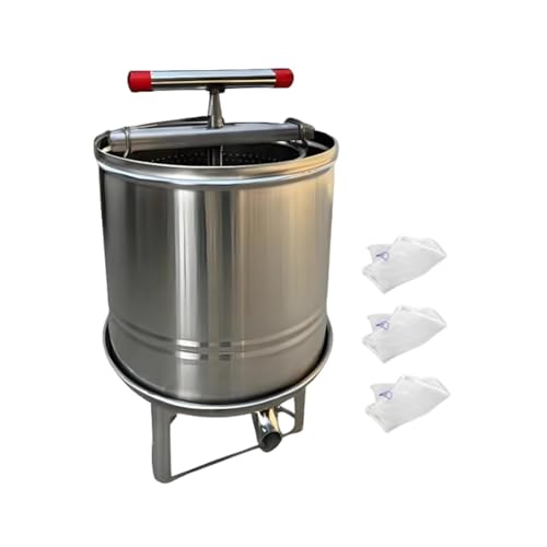 YWJLQH Obstweinpresse mit Brecher, Honigpresse für Die Herstellung von Vinasse, 3 Filterbeutel YWJLQH Obstweinpresse mit Brecher, Honigpresse für Die Herstellung von Vinasse, 3 Filterbeutel von YWJLQH