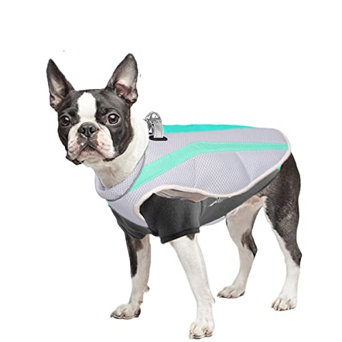 Hunde-Kühlmantel, Hunde-Shirts, Sommerkleidung, leichte Jacke mit Verdunstungskühlen, verstellbaren Haustiergeschirr für große Hunde für Outdoor-Spaziergänge von YXBQueen