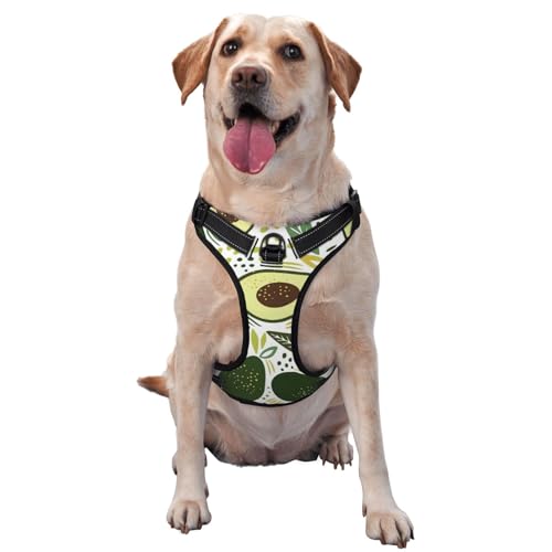 Avocado, Haustiergeschirr, Verstellbares reflektierendes Hundegeschirr, Haustierleinenweste,XL Avocado, Haustiergeschirr, Verstellbares reflektierendes Hundegeschirr, Haustierleinenweste,XL von YXDVPALNE