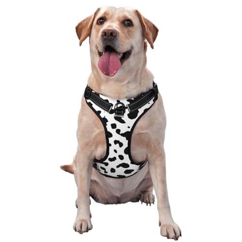 Dalmatiner Hundedruck Schwarzer Fleck, Haustiergeschirr, Verstellbares reflektierendes Hundegeschirr, Haustierleinenweste,M Dalmatiner Hundedruck Schwarzer Fleck, Haustiergeschirr, Verstellbares reflektierendes Hundegeschirr, Haustierleinenweste,M von YXDVPALNE