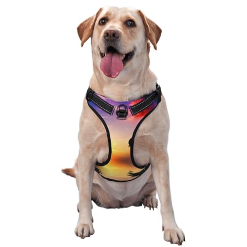 Delphinspringen, Haustiergeschirr, Verstellbares reflektierendes Hundegeschirr, Haustierleinenweste,XL Delphinspringen, Haustiergeschirr, Verstellbares reflektierendes Hundegeschirr, Haustierleinenweste,XL von YXDVPALNE