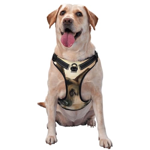 Deutscher Schäferhund, Haustiergeschirr, Verstellbares reflektierendes Hundegeschirr, Haustierleinenweste,M Deutscher Schäferhund, Haustiergeschirr, Verstellbares reflektierendes Hundegeschirr, Haustierleinenweste,M von YXDVPALNE