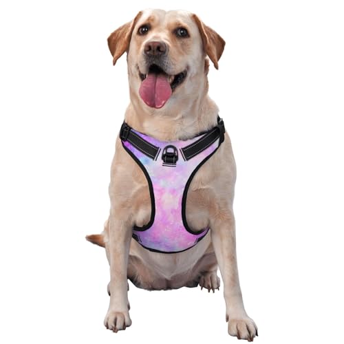 Marmorierte Galaxie Pink Lila, Haustiergeschirr, Verstellbares reflektierendes Hundegeschirr, Haustierleinenweste,M Marmorierte Galaxie Pink Lila, Haustiergeschirr, Verstellbares reflektierendes Hundegeschirr, Haustierleinenweste,M von YXDVPALNE
