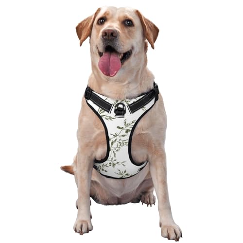 Olivenzweig, handgezeichnet, Essen, und, Trinken, Haustiergeschirr, Verstellbares reflektierendes Hundegeschirr, Haustierleinenweste,XL Olivenzweig, handgezeichnet, Essen, und, Trinken, Haustiergeschirr, Verstellbares reflektierendes Hundegeschirr, Haustierleinenweste,XL von YXDVPALNE