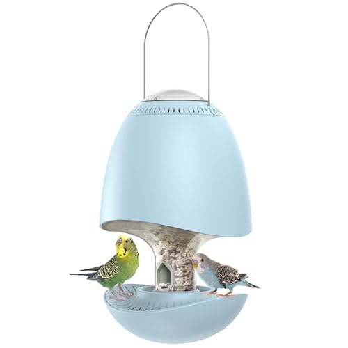 Smart Vogelfutterstation mit Sprachaufnahme, 3,5 l Kapazität, automatischer Tierfutterspender, hängendes Design, integriertes Vogelfutter, Lufttrocknungssystem für drinnen und draußen Smart Vogelfutterstation mit Sprachaufnahme, 3,5 l Kapazität, automatischer Tierfutterspender, hängendes Design, integriertes Vogelfutter, Lufttrocknungssystem für drinnen und draußen von YXHGNNS