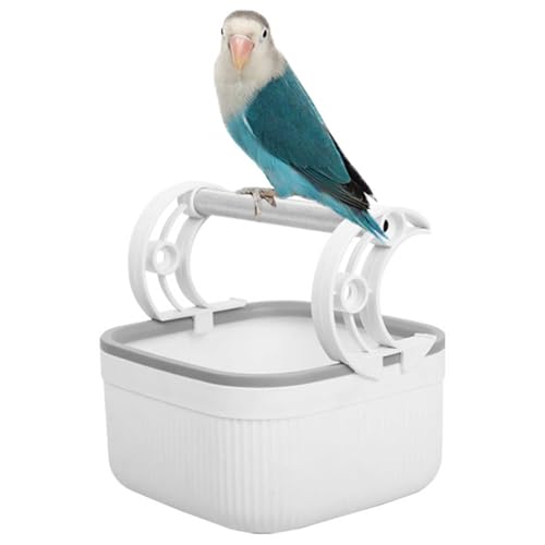Tabletop Vogel Sitzstange Stand Training Spielzeug, robuste Struktur Vögel Toilette Stand mit Eimer Portable Vogel Töpfchen Training interaktives Werkzeug Tabletop Vogel Sitzstange Stand Training Spielzeug, robuste Struktur Vögel Toilette Stand mit Eimer Portable Vogel Töpfchen Training interaktives Werkzeug von YXHGNNS
