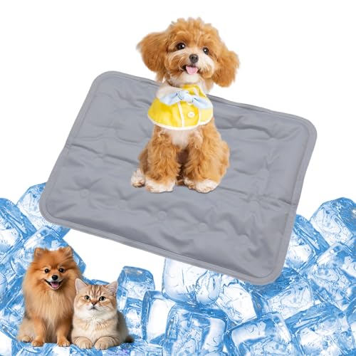 YXHZVON Hunde-Kühlmatte, 40 x 50 cm Kühldecke Katzen, selbstkühlende Haustier-Kühlmatte für Hunde und Katzen im Innen- und Außenbereich, Grau YXHZVON Hunde-Kühlmatte, 40 x 50 cm Kühldecke Katzen, selbstkühlende Haustier-Kühlmatte für Hunde und Katzen im Innen- und Außenbereich, Grau von YXHZVON