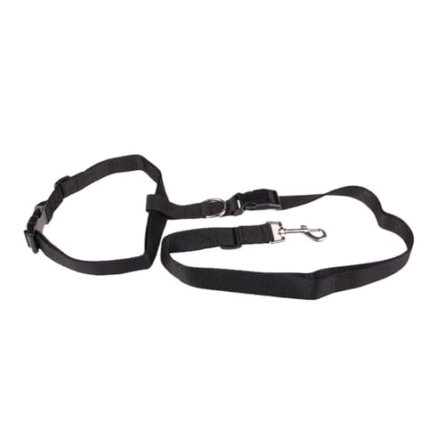 Joggingleine Hunde 1PC Einstellbare Hände Katze Hund Freies Laufen Gehen Joggen Haustier Leine Taille Gürtel Zugseil Haustiere Liefert(Black) von YXINAER