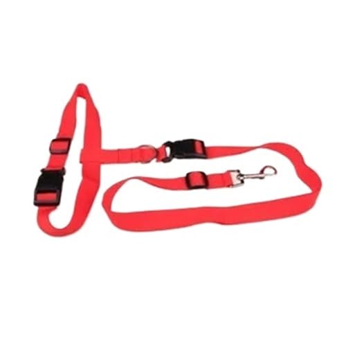 Joggingleine Hunde 1PC Einstellbare Hände Katze Hund Freies Laufen Gehen Joggen Haustier Leine Taille Gürtel Zugseil Haustiere Liefert(Bright Red) von YXINAER
