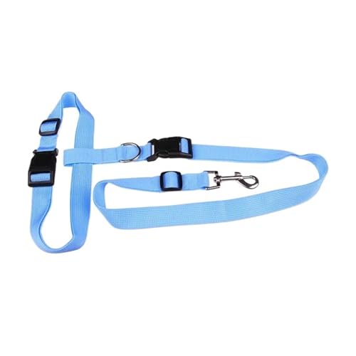 Joggingleine Hunde 1PC Einstellbare Hände Katze Hund Freies Laufen Gehen Joggen Haustier Leine Taille Gürtel Zugseil Haustiere Liefert(Light Blue) von YXINAER