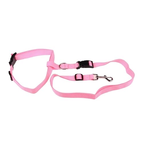 Joggingleine Hunde 1PC Einstellbare Hände Katze Hund Freies Laufen Gehen Joggen Haustier Leine Taille Gürtel Zugseil Haustiere Liefert(Pink) von YXINAER