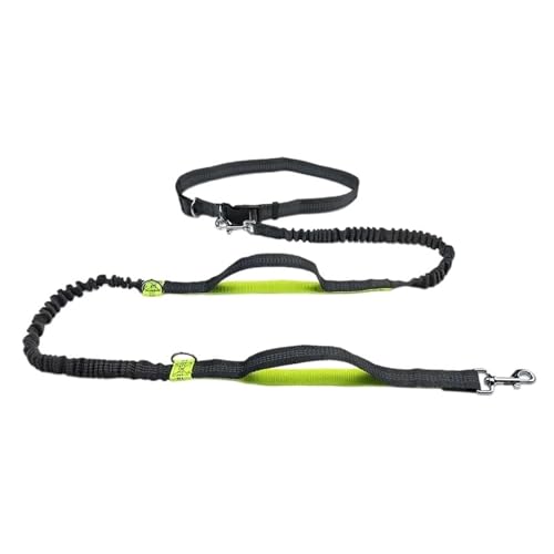 Joggingleine Hunde 1PC Einziehbarer Freisprech-Hundegurt for Laufgürtel Großer Hunde-Traktionsgurt Heimtierbedarf(Green) von YXINAER