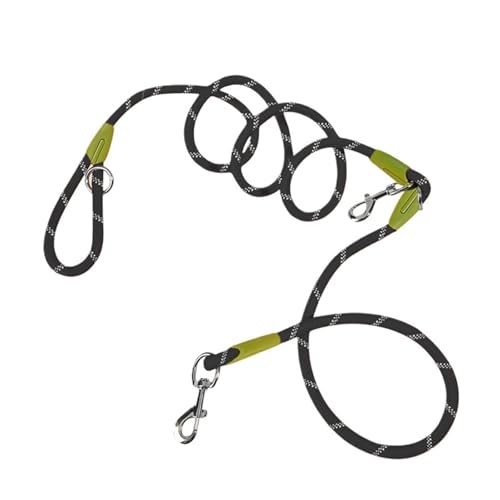 Joggingleine Hunde Hände frei Hundegürtel Walking Dogs Kette Multifunktions Slung Schulter Hunde Gürtel Haustier Zubehör(Black) von YXINAER