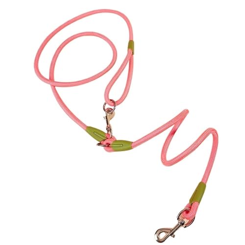 Joggingleine Hunde Hände frei Hundegürtel Walking Dogs Kette Multifunktions Slung Schulter Hunde Gürtel Haustier Zubehör(Pink) von YXINAER