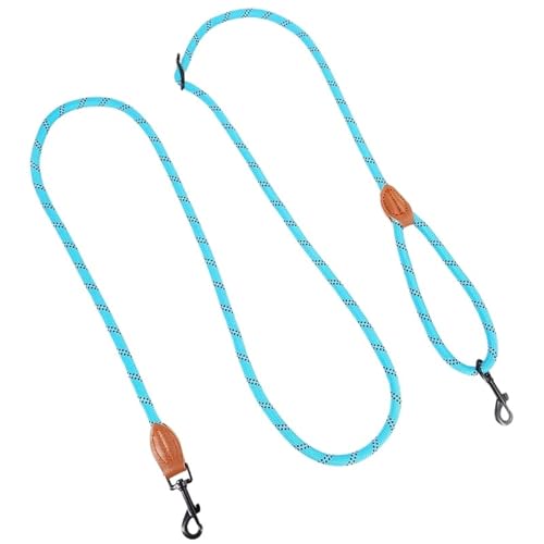 Joggingleine Hunde Hundegurt, Freisprechleinen for Gassigehen, verstellbare Hundekette, multifunktionales Zugseil, 230 cm(Blue) von YXINAER