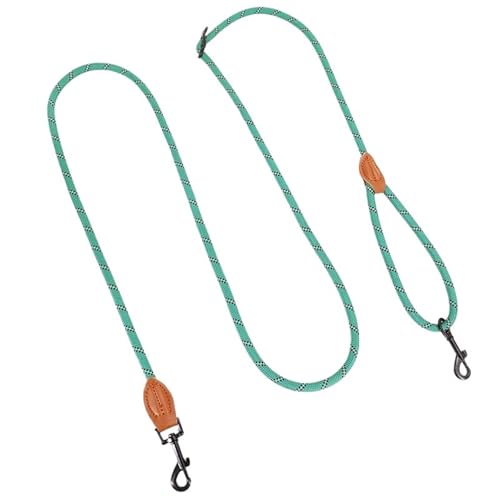 Joggingleine Hunde Hundegurt, Freisprechleinen for Gassigehen, verstellbare Hundekette, multifunktionales Zugseil, 230 cm(Green) von YXINAER