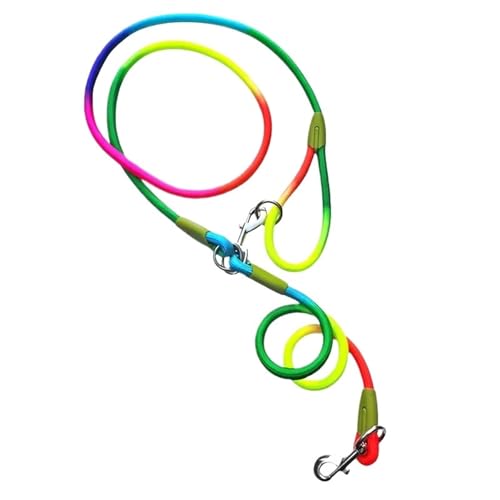 Joggingleine Hunde Nylon-Haustierzubehör Hundekette Zugseilleinen for Laufen Freihändige Seilkette for kleine große Hunde(Colorful) von YXINAER