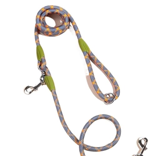 Joggingleine Hunde Nylon-Haustierzubehör Hundekette Zugseilleinen for Laufen Freihändige Seilkette for kleine große Hunde(Orange) von YXINAER